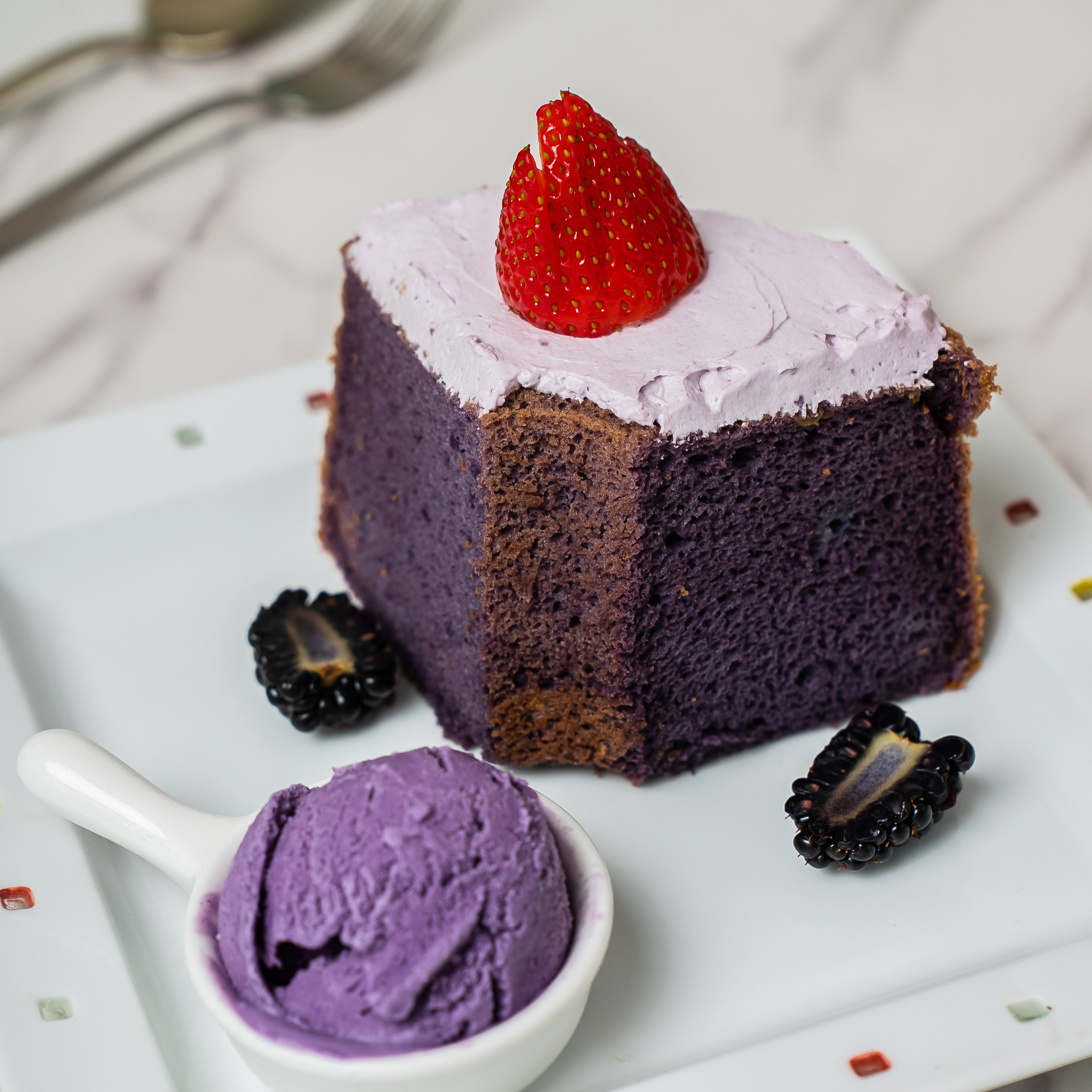 Ube Chiffon Cake